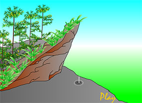 石头上滴水flash动画